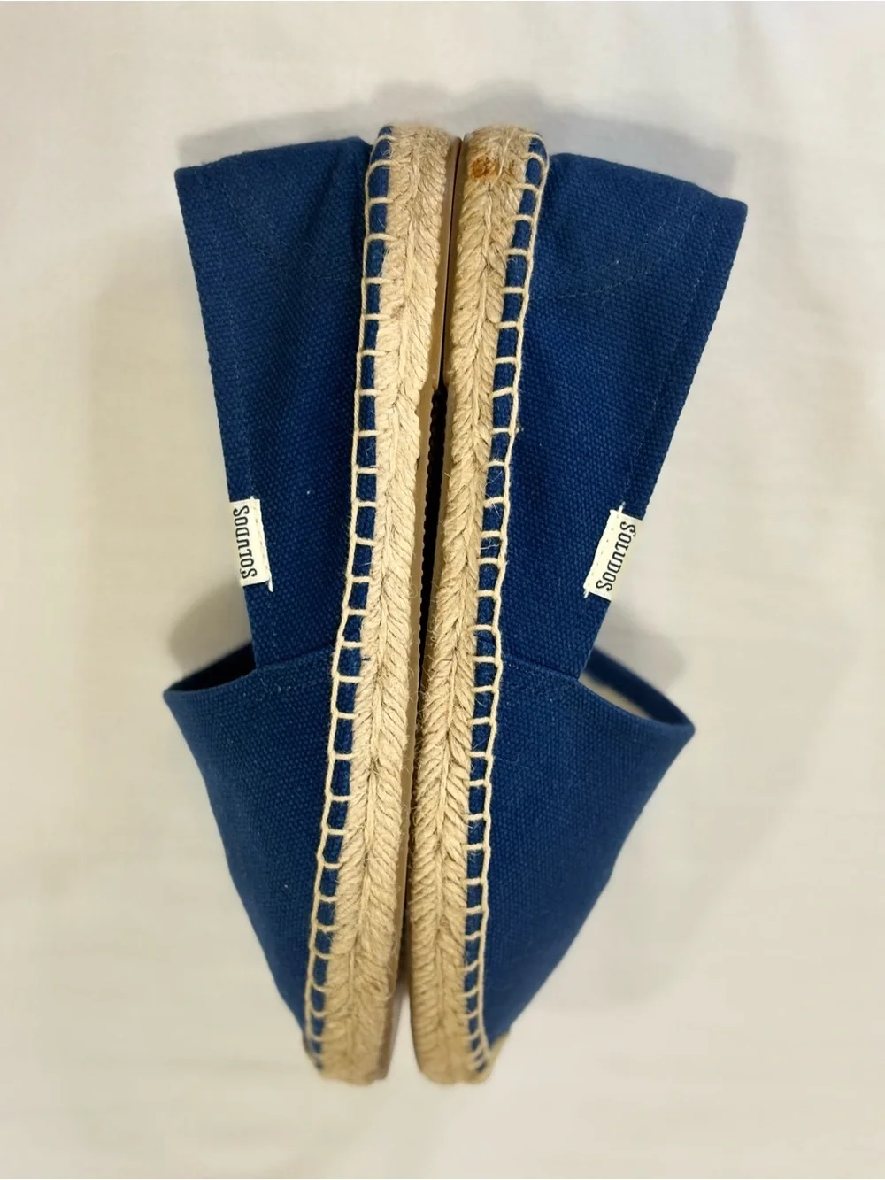Soludos Navy Canvas Espadrille Slip-Ons SZ 5.5 EUC $85
